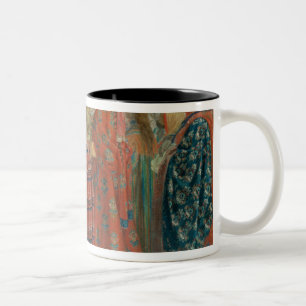 Seventeenth Century Russian Women at Church Two-Tone Coffee Mug