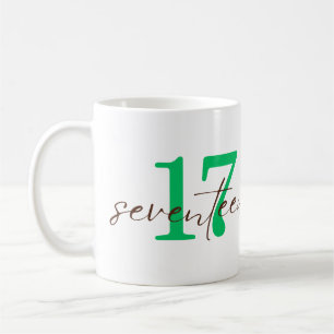 Seventeenth Year with Personalization Coffee Mug