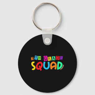 Seventh 7th Grade Squad Back To School First Day O Key Ring