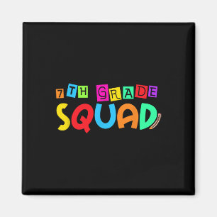 Seventh 7th Grade Squad Back To School First Day O Magnet