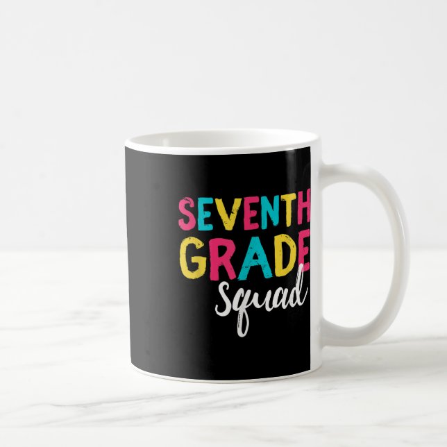 Seventh 7th Grade Squad Back To School Student Tea Coffee Mug (Right)
