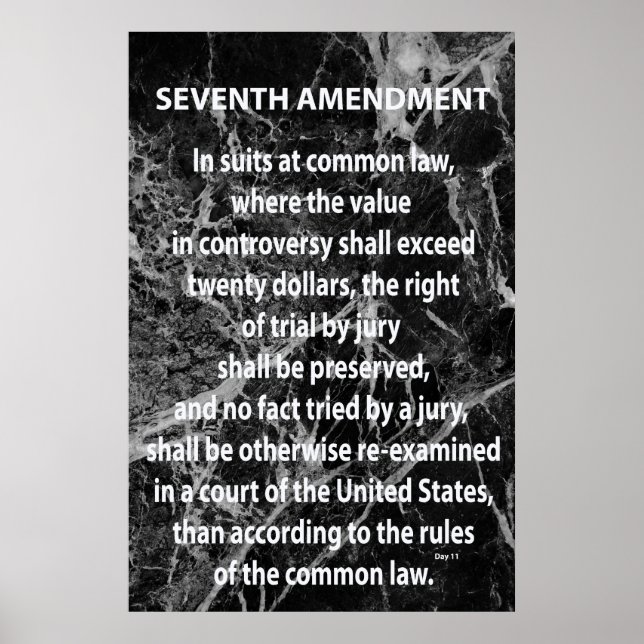 Seventh Amendment Poster (Front)