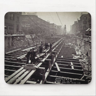 Seventh Avenue and 24-25th Streets Subway Mouse Pad