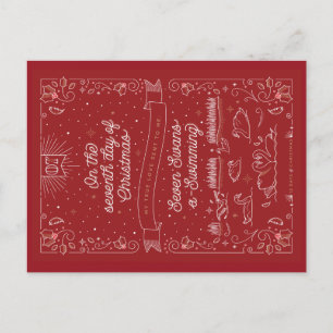 SEVENTH DAY OF CHRISTMAS / Christmas Postcard