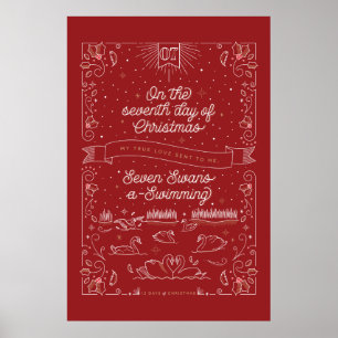 Seventh Day of Christmas Poster 24x36