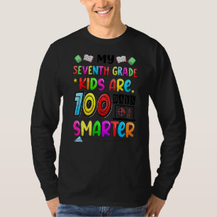 Seventh Grade 100 Days Smarter Teacher 100 Days Of T-Shirt