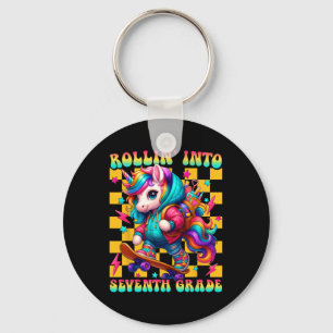 Seventh Grade Back To School First Day Girls Rolli Key Ring