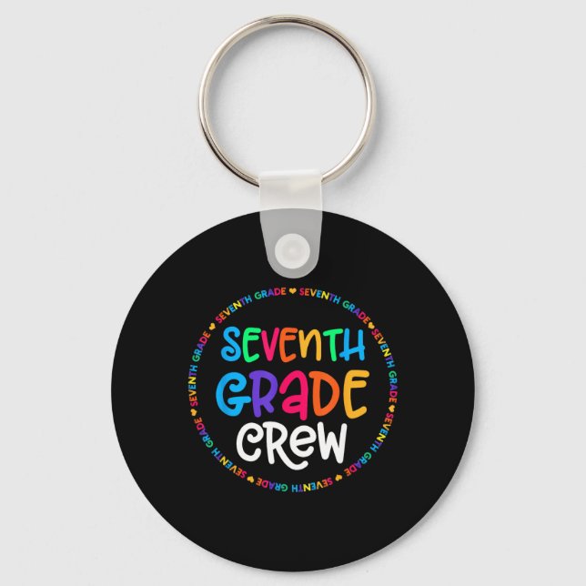 Seventh Grade Crew Back to School Matching for 7th Key Ring (Front)