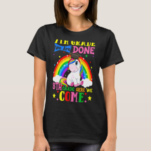 Seventh Grade Graduation Unicorn Cute 8th Grade He T-Shirt