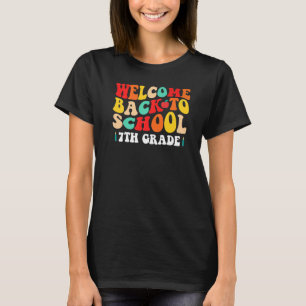 Seventh Grade Retro Welcome Back To School Retro T-Shirt