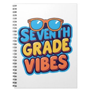 Seventh Grade Vibes Retro Sunglasses  Notebook