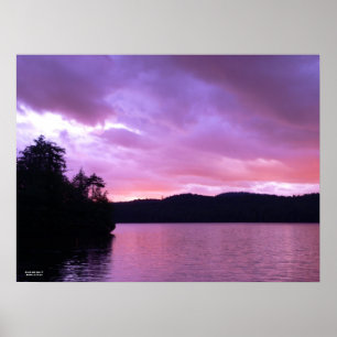 Seventh Lake Sunset II Poster