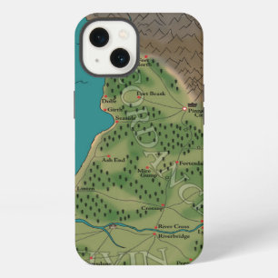 Seventh Night World Map iPhone Case
