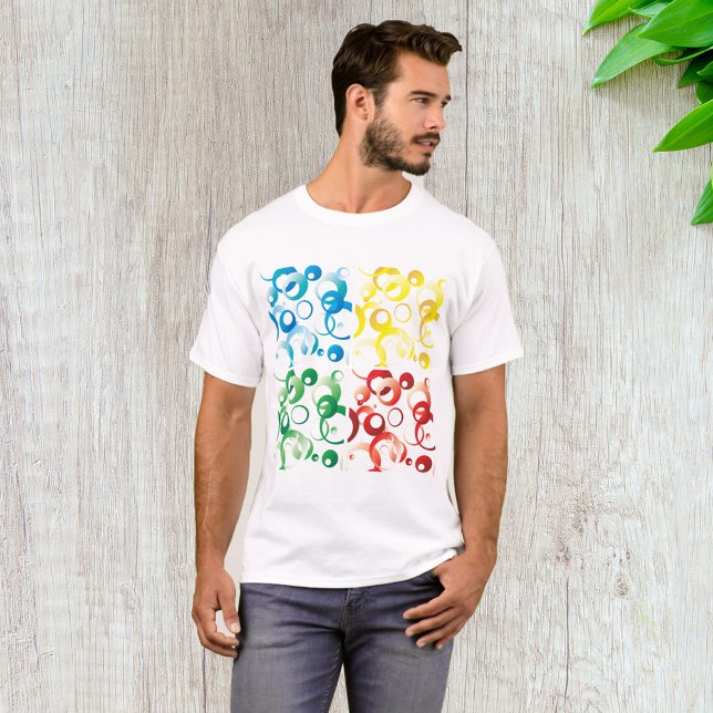 Seventies Colour And Shapes Mens T-Shirt (Creator Uploaded)