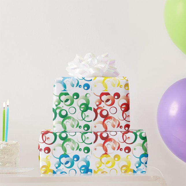 Seventies Colour And Shapes Wrapping Paper (Creator Uploaded)