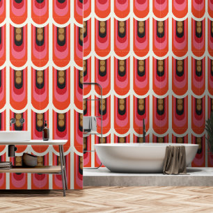 Seventies geometric wallpaper
