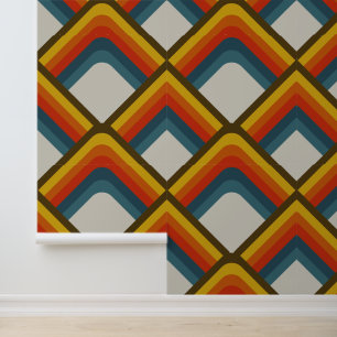 Seventies geometric wallpaper