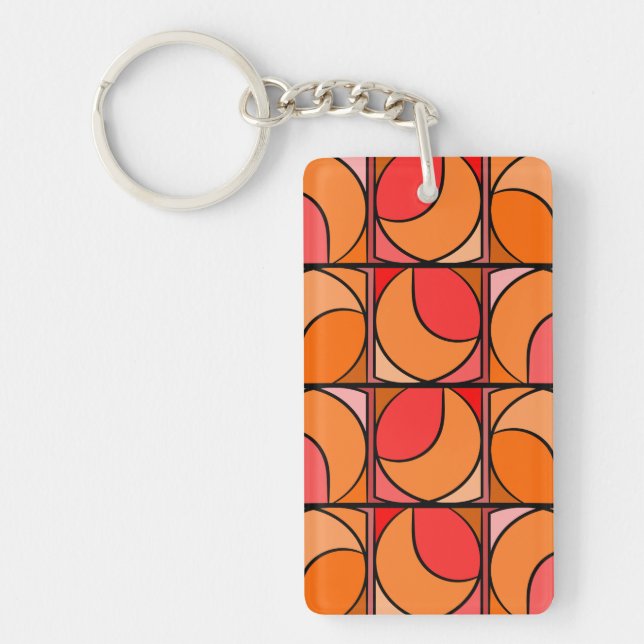 Seventies orange keyring (Front)