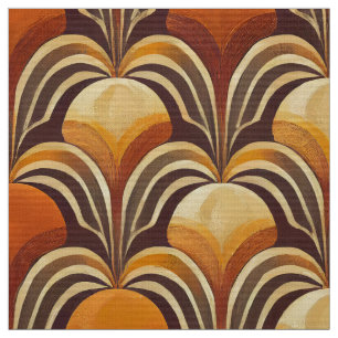 Seventies retro fabric pattern