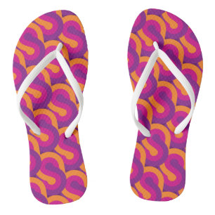 SEVENTIES RETRO PATTERN THONGS