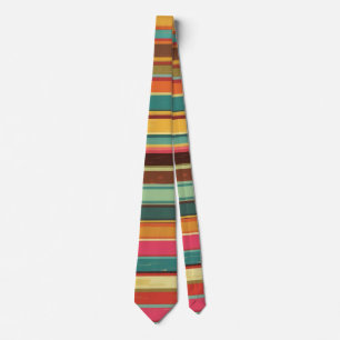 Seventies Stripes Retro pattern Tie