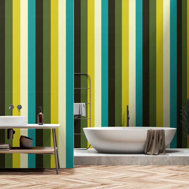 Seventies stripes wallpaper (Bathroom)