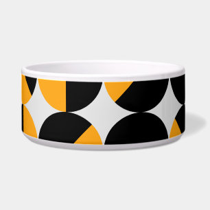 Seventies style, geometric half circles.