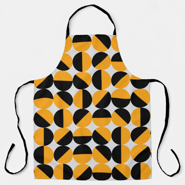Seventies style, geometric half circles. apron (Front)