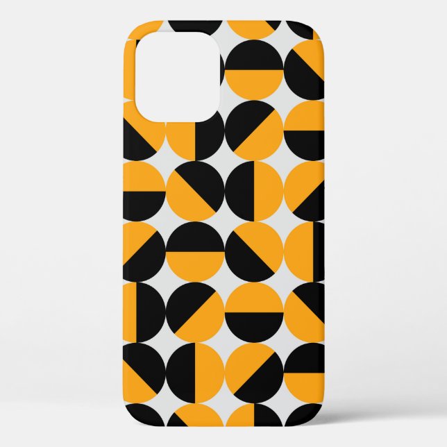Seventies style, geometric half circles. Case-Mate iPhone case (Back)