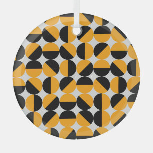 Seventies style, geometric half circles. glass tree decoration