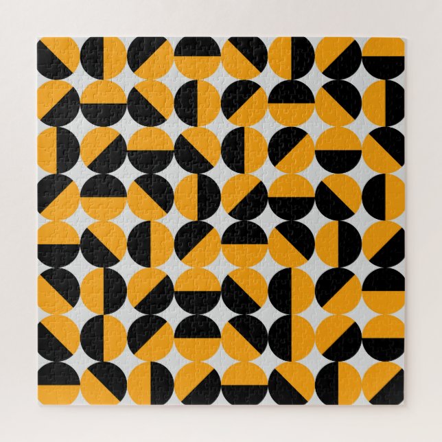 Seventies style, geometric half circles. jigsaw puzzle (Vertical)