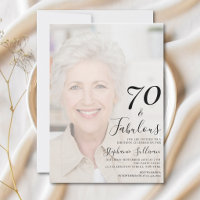 Seventy and Fabulous Photo 70th Birthday Party