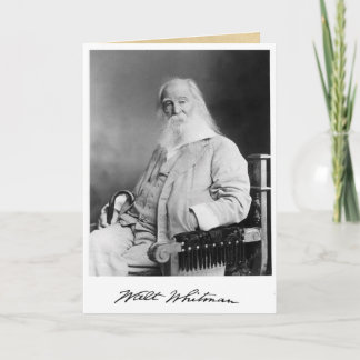 "Seventy Years" Walt Whitman 70th Birthday Quote Card