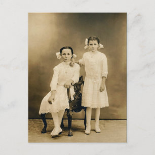 Severa & Catherine LAHR, circa 1910 Postcard