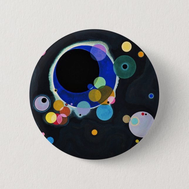 Several Circles 6 Cm Round Badge (Front)