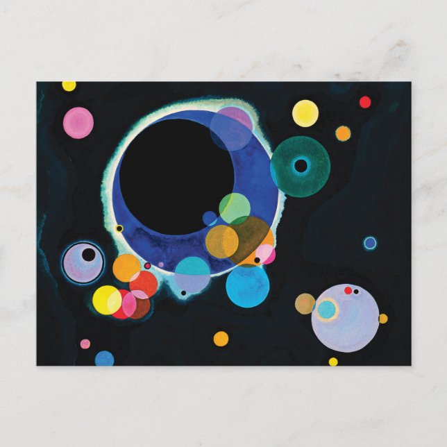 Several Circles by Wassily Kandinsky Postcard (Front)