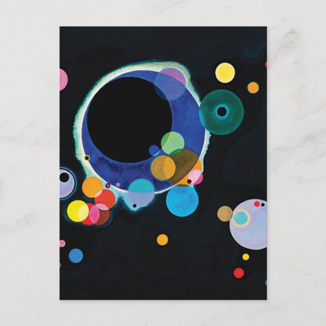 Several Circles by Wassily Kandinsky Postcard (Front)