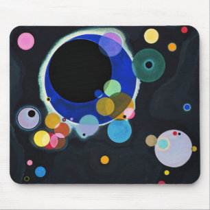 Several Circles Mouse Pad