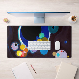 Several Circles, Wassily Kandinsky Desk Mat