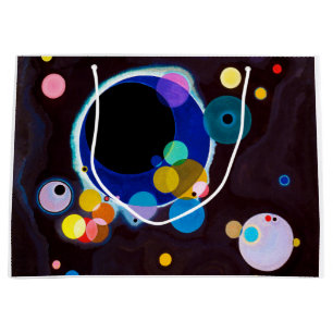 Several Circles, Wassily Kandinsky Large Gift Bag