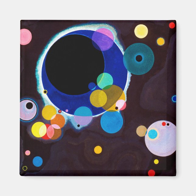 Several Circles, Wassily Kandinsky Magnet (Front)