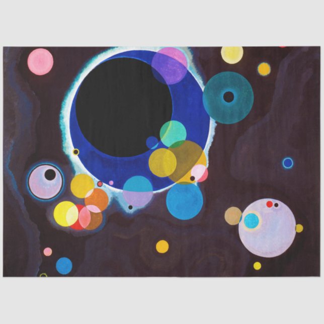 Several Circles, Wassily Kandinsky Tissue Paper (Front)