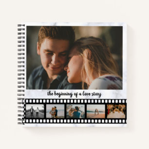 Several Photos Collage Inspirational Newly Weds  Notebook