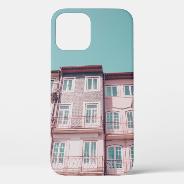 SEVERAL PINK HOUSES WITH GLASS WINDOWS Case-Mate iPhone CASE (Back)