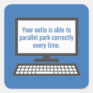 Severance Outtie Square Sticker