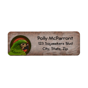 Severe Macaw Return Address Label