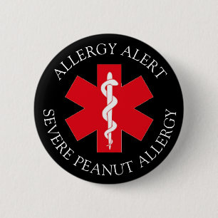 Severe Peanut Allergy Alert Button