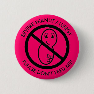 Severe Peanut Allergy Button