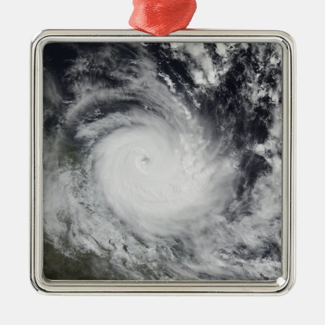Severe Tropical Cyclone Hamish Metal Tree Decoration (Front)