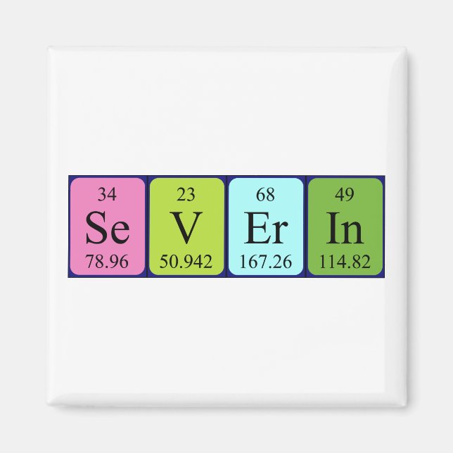 Severin periodic table name magnet (Front)